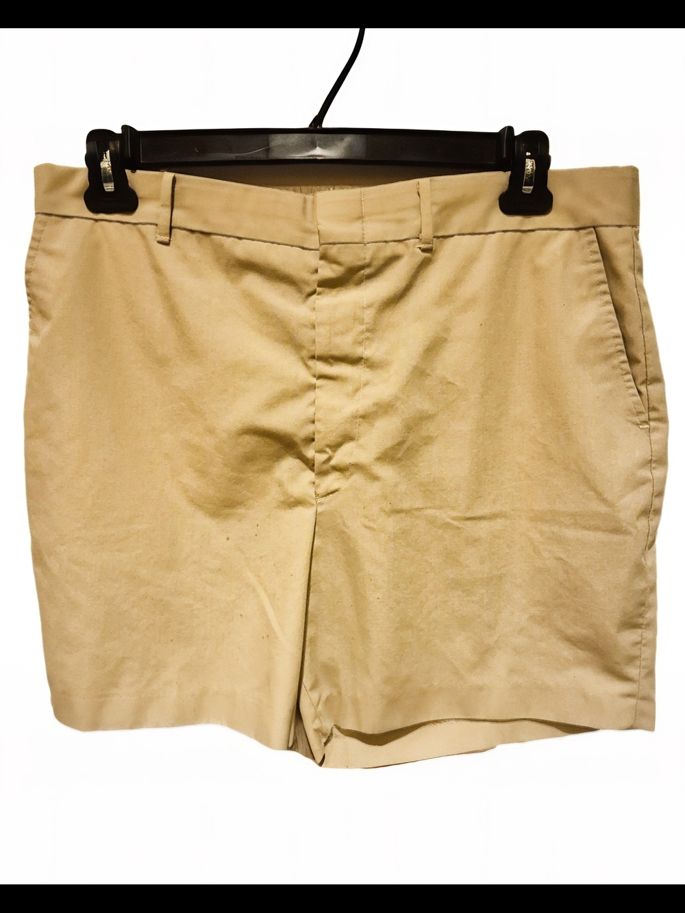 Vintage Khaki Chino Shorts Tan Flat Front Casual Golf Shorts Men’s Size 42